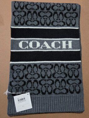 COACH knit scarf